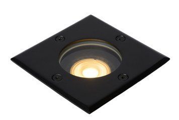 Вбудовуваний вуличний світильник Lucide BILTIN 1xGU10 IP67 Black, BLACK