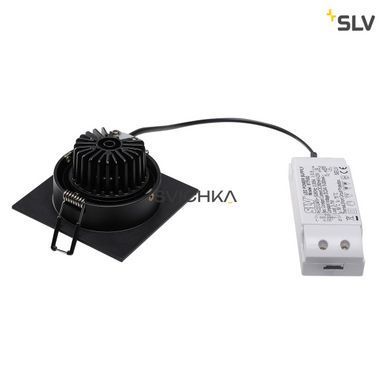 Світильник SLV NEW TRIA LED DL SQUARE SET 113910, Чорний, Чорний, Чорний