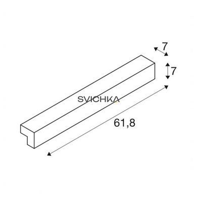 Підсвітка SLV 1001301 L-LINE 60 LED, сірий, Сірий, Сірий, Сірий