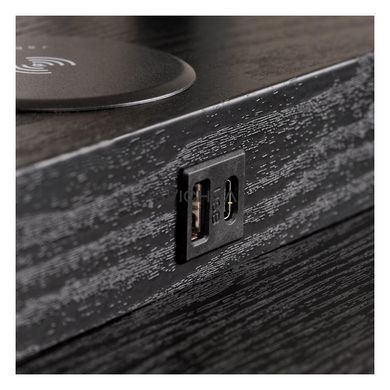 Торшер Lucide MENNO 1xE27 With wireless charger Black, BLACK, Чорний, Кремовий, Кремовий