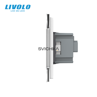 Сенсорный выключатель 1 сенсор 1 розетка Livolo