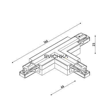 З`єднання Т-подібне ліве KLOODI KDTR-264 L1 WH, біле, Білий