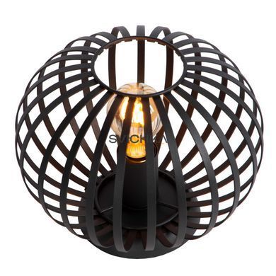 Настільна лампа Lucide MANUELA &Oslash; 25 cm 1xE27 Black, BLACK, Чорний, Чорний, Чорний