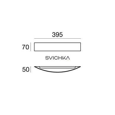 Настінний світильник Linea Light Curv&egrave; LED S, Білий, Білий, Білий