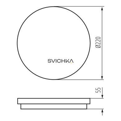 Настінно-стельовий світильник Kanlux BENO R, 18W, White
