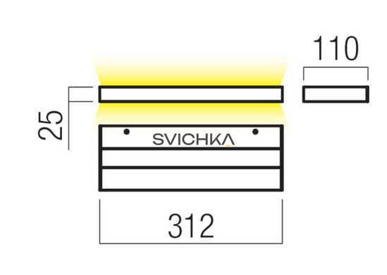 Підсвітка стін REDO Seed 30, White