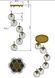 Люстра Pikart FJ6, 80см, Gold/White