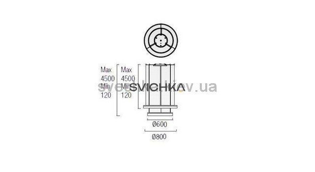 Підвісний світильник Leds-C4 Grok Circ 00-3647-BW-M3