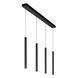 Підвісний світильник Lucide LORENZ LED Dim. 4x4W 3000K Black, BLACK