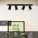 Потолочный точечный светильник Lucide XYRUS LED Dim to warm GU10 4x5W 2200K/3000K Black, BLACK