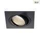 Світильник SLV NEW TRIA LED DL SQUARE SET 113910, Чорний, Чорний, Чорний
