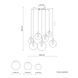 Подвесной светильник TK Lighting ESME 7 spider, White