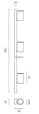 Світильник-спот Aromas Noon 3, Black, Чорний, Чорний матовий, Чорний матовий