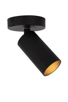 Потолочный точечный светильник Lucide CLUBS 1xGU10 Black