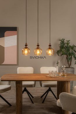 Підвісний світильник Lucide ILONA 3xE27 Amber, Amber