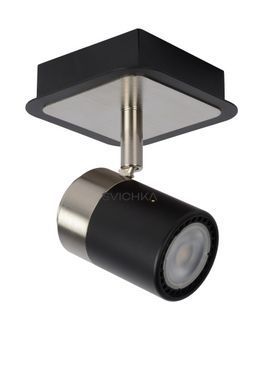 Стельовий точковий світильник Lucide LENNERT LED Dim. GU10 1x5W 3000K Black, BLACK