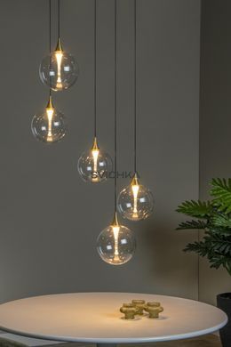 Подвесной светильник Lucide GISELA &Oslash; 48 cm LED Dim. 5x3,8W 2700K Transparant