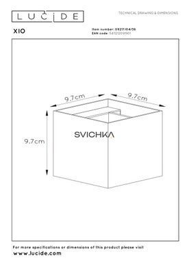 Настінний світильник Lucide XIO LED Dim. G9 1x4W 2700K Adjustable beam angle Grey, Grey