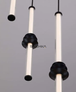 Підвісний світильник Nova luce STALACTITE 3, Black/Clear