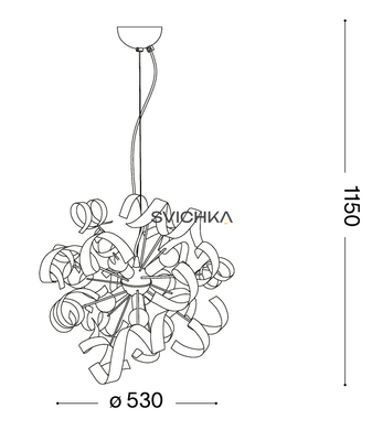Подвесной светильник Ideal Lux Vortex 101613