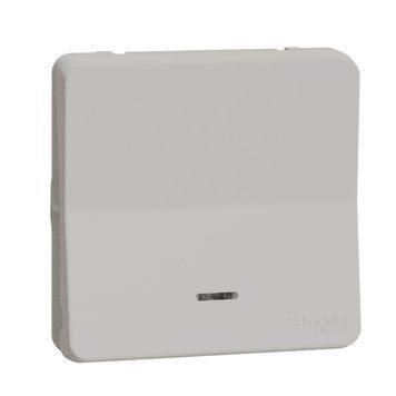 Механізм перемикача з підсвічуванням IP55 Schneider Electric Mureva Styl, Білий, Білий
