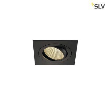Врізний світильник SLV NEW TRIA 110, 3000К, Square Black, Чорний, Чорний, Чорний, Чорний