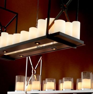 Підвісний світильник Eichholtz Chandelier Commodore 109566, Чорний, Чорний, Білий