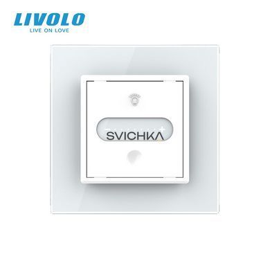 Розумний сенсорний прохідний/перехресний димер EC Livolo білий (VL-C7FC1SDZ2-2WP)