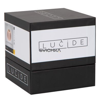 Акумуляторна настільна лампа Lucide CINTRA Battery pack/batteries &Oslash; 9 cm LED Dim. 1x1,5W 2700K Transparant, Transparant