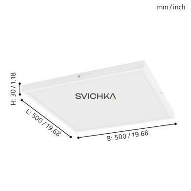 Стельовий світильник Eglo 97277 FUEVA 1, 25W, 4000K, White