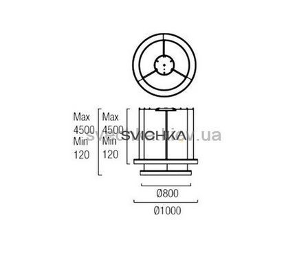 Підвісний світильник Leds-C4 Grok Circ 00-3648-BW-M3