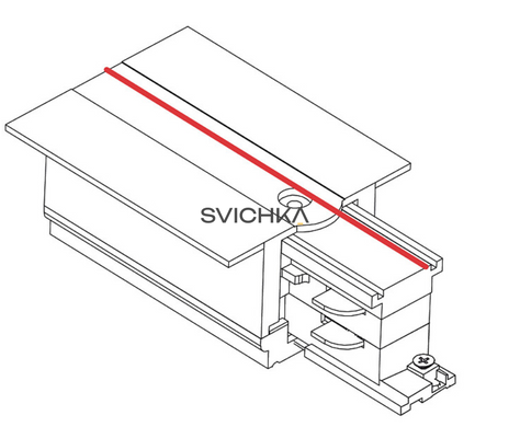 Ввід живлення для 3-х фазної трекової системи Nowodvorski 8235 CTLS Recessed Power End Cap Left, Black