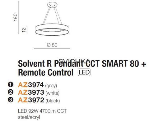 Подвесной светильник Azzardo SOLVENT 80