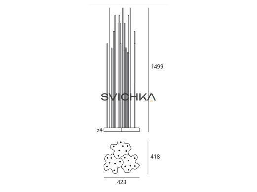Декоративный светильник Artemide Reeds IP67 Triple, Anthracite/White
