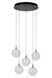 Подвесной светильник Lucide GISELA &Oslash; 48 cm LED Dim. 5x3,8W 2700K Transparant, Transparant, Прозрачный, Прозрачный