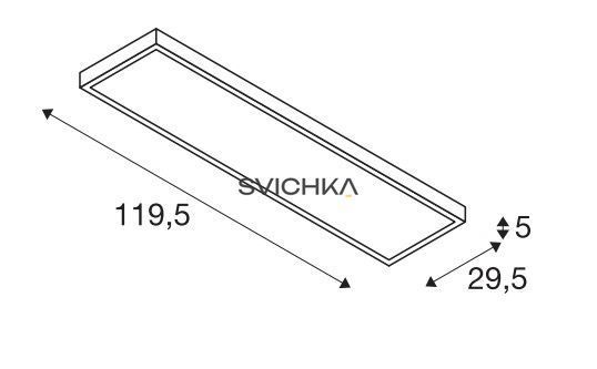 Потолочный светильник SLV PANEL, 4000К