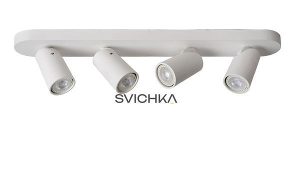 Потолочный точечный светильник Lucide XYRUS LED Dim to warm GU10 4x5W 2200K/3000K White
