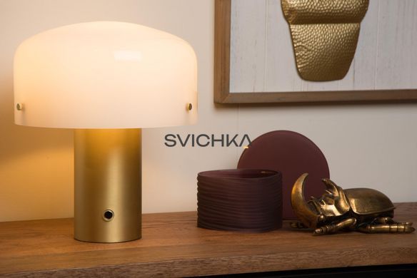 Настільна лампа Lucide TIMON 1xE27 Matt Gold / Brass, Matt Gold / Brass