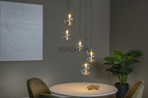 Подвесной светильник Lucide GISELA &Oslash; 48 cm LED Dim. 5x3,8W 2700K Transparant