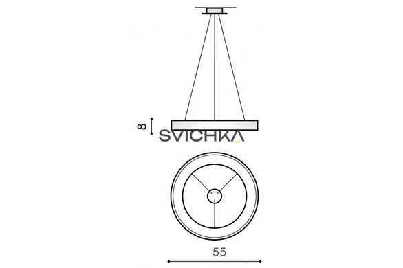 Люстра Azzardo AZ2727 Sovana TOP 55 CCT White, Білий, Білий