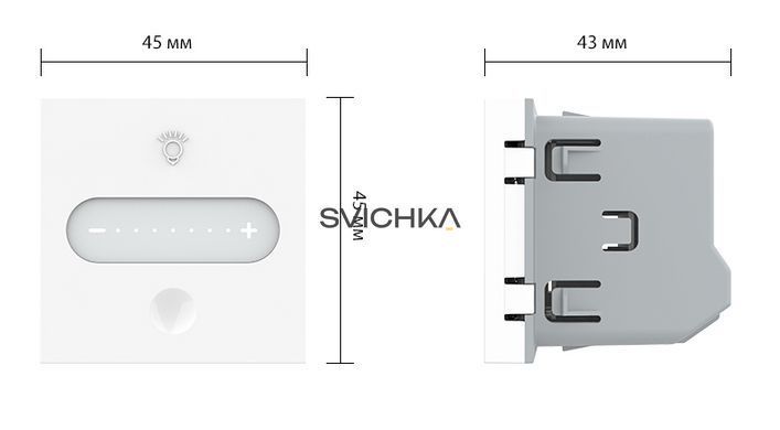 Умный механизм сенсорный проходной/перекрестный диммер Livolo ZigBee