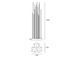 Декоративный светильник Artemide Reeds IP67 Triple, Anthracite/White