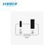 Механизм розетка USB-A и USB-C с Power Delivery 36W Livolo белый (VL-FCUA18W.UC18W-2WP)