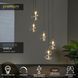 Подвесной светильник Lucide GISELA &Oslash; 48 cm LED Dim. 5x3,8W 2700K Transparant, Transparant, Прозрачный, Прозрачный