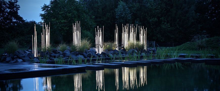 Декоративный светильник Artemide Reeds IP67 Triple, Anthracite/White
