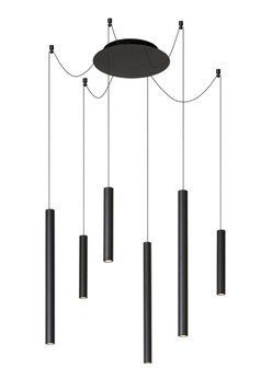 Підвісний світильник Lucide LORENZ &Oslash; 120 cm LED Dim. 6x4W 3000K Black, BLACK