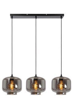 Підвісний світильник Lucide MEDINE 3xE27 Smoke Grey, Smoke Grey
