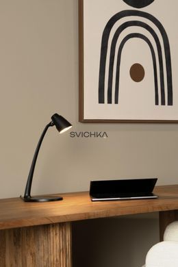 Настільна лампа Lucide LUDO LED 1x4,5W 3000K Black, BLACK, Чорний, Чорний, Чорний