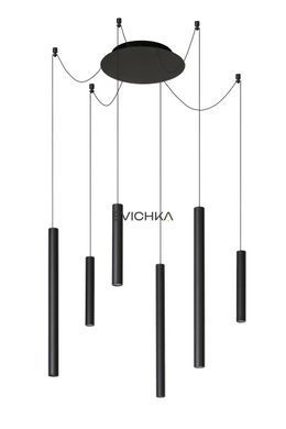 Підвісний світильник Lucide LORENZ &Oslash; 120 cm LED Dim. 6x4W 3000K Black, BLACK