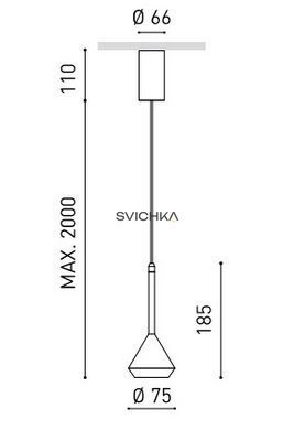 Подвесной светильник Arkos Light SPIN BASE 24&deg;, White